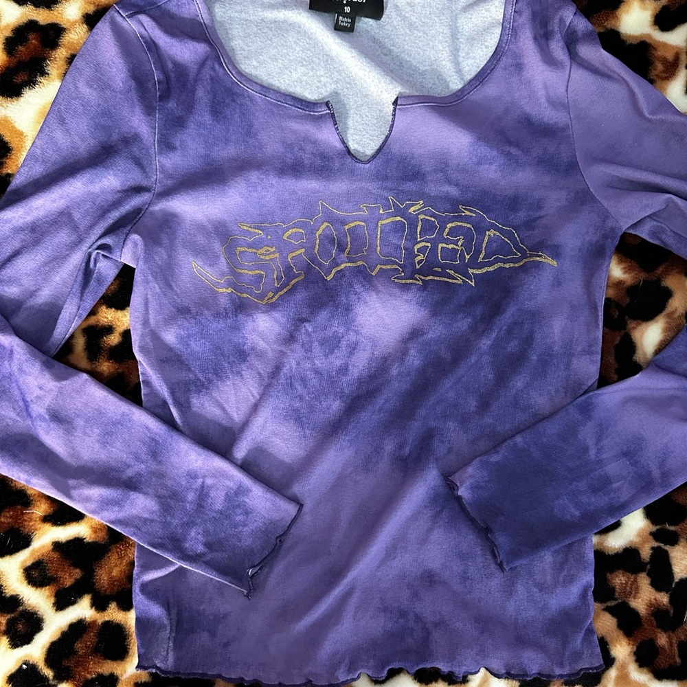 Purple Long Sleeve Top